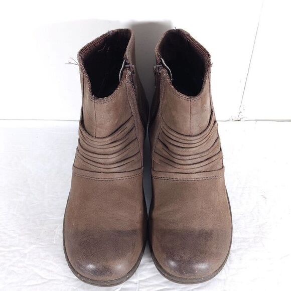 Keen Women's Zurich US 6 Brown Leather Side Zip Ankle Wedge Boots Booties - Picture 3 of 13